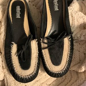 EUC Unlisted by Kenneth Cole Calf Hair Slip on Flats Size 8